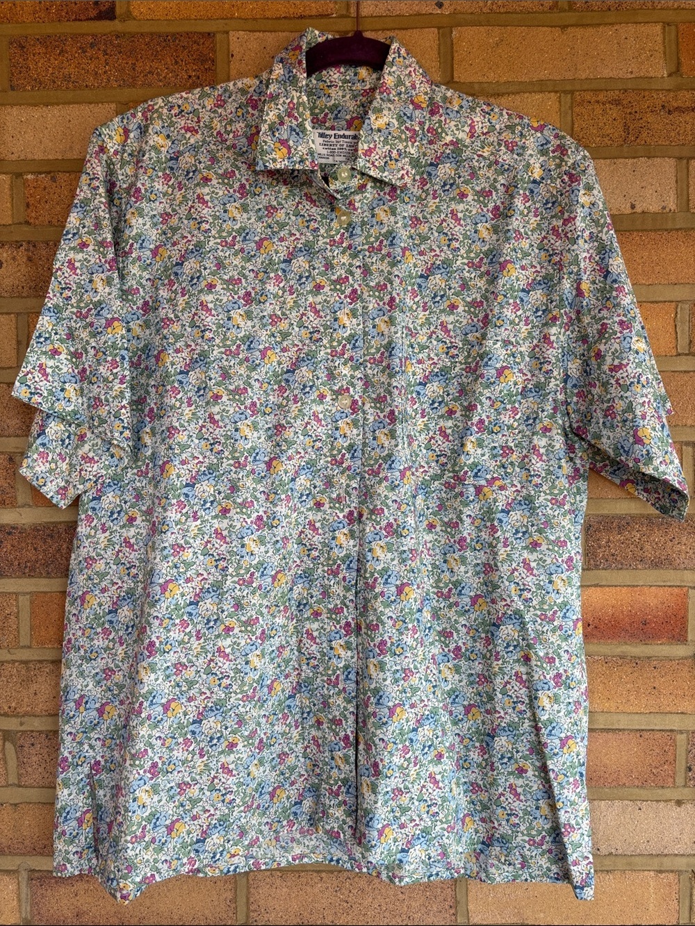 Vintage Tilley Endurables Liberty of London Short Sleeve Button Down Shirt L